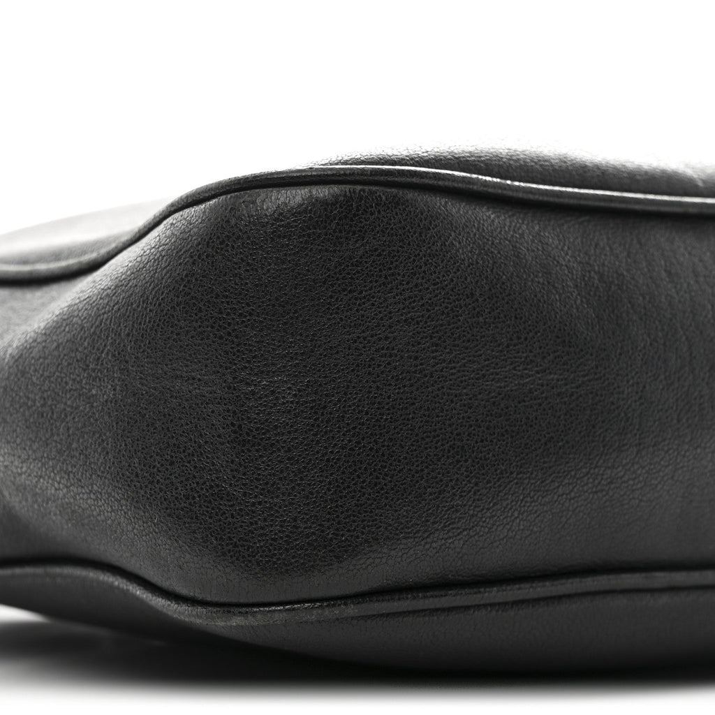 Lambskin Monogram Embossed Small Lou Camera Bag Black