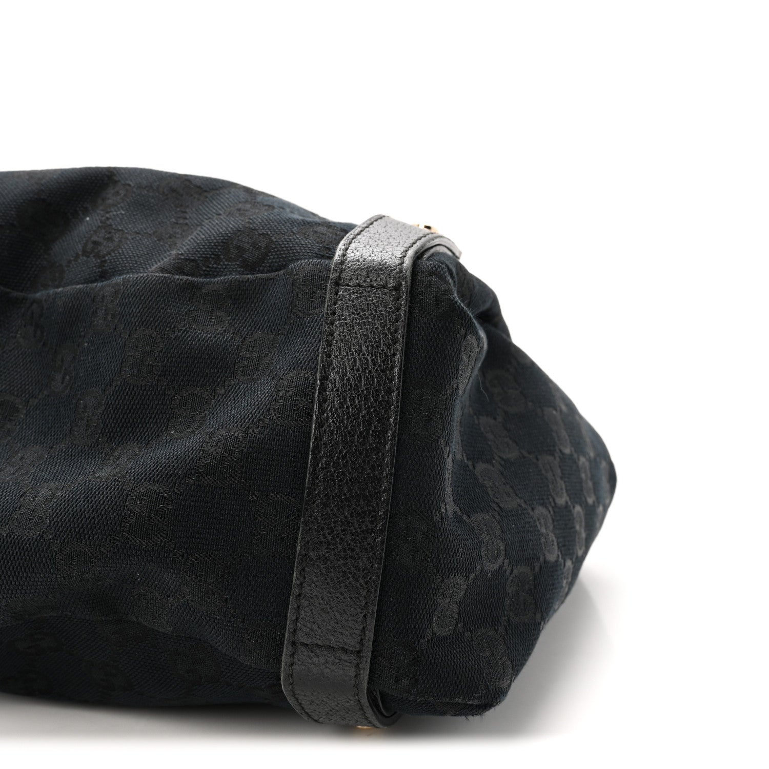 Monogram Medium Abbey Shoulder Bag Black