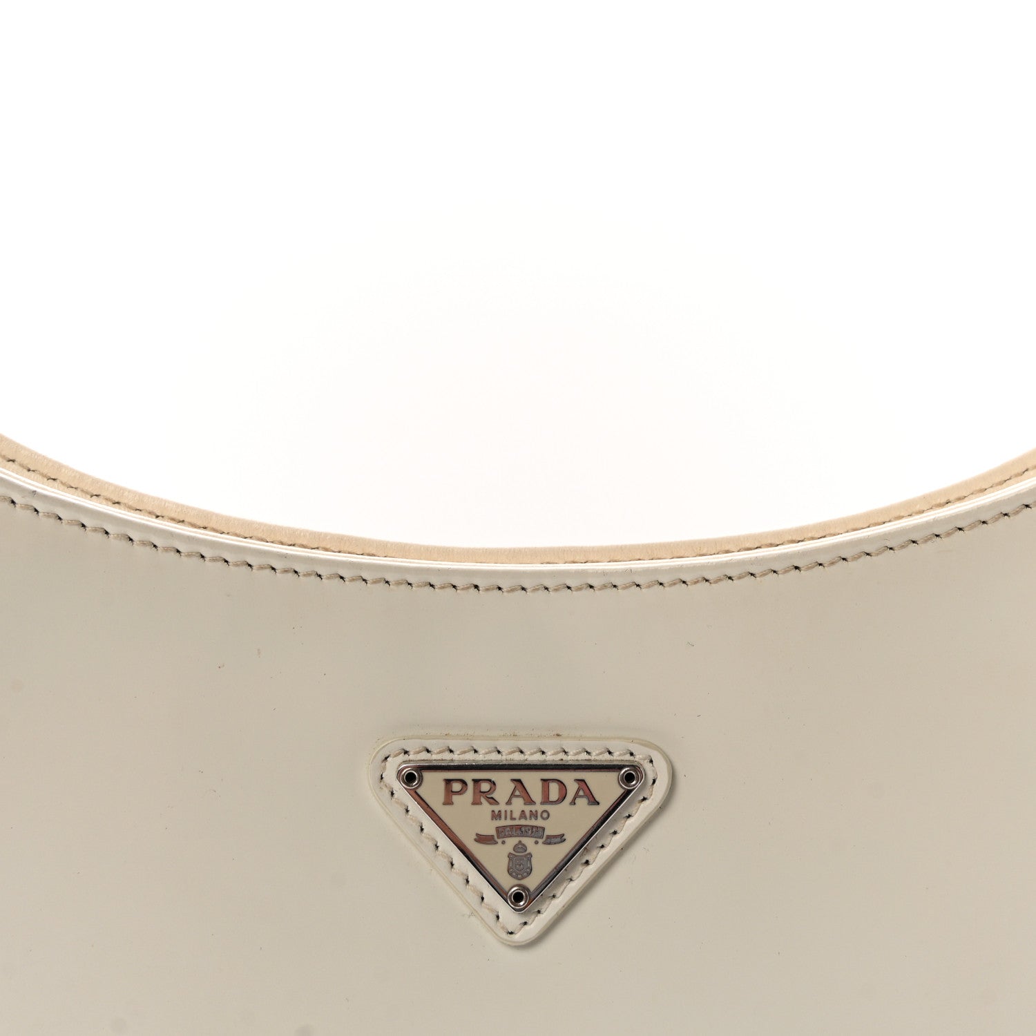 Spazzolato Cleo Shoulder Bag White