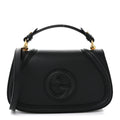 Roxy Calfskin Medium Blondie Top Handle Bag Black