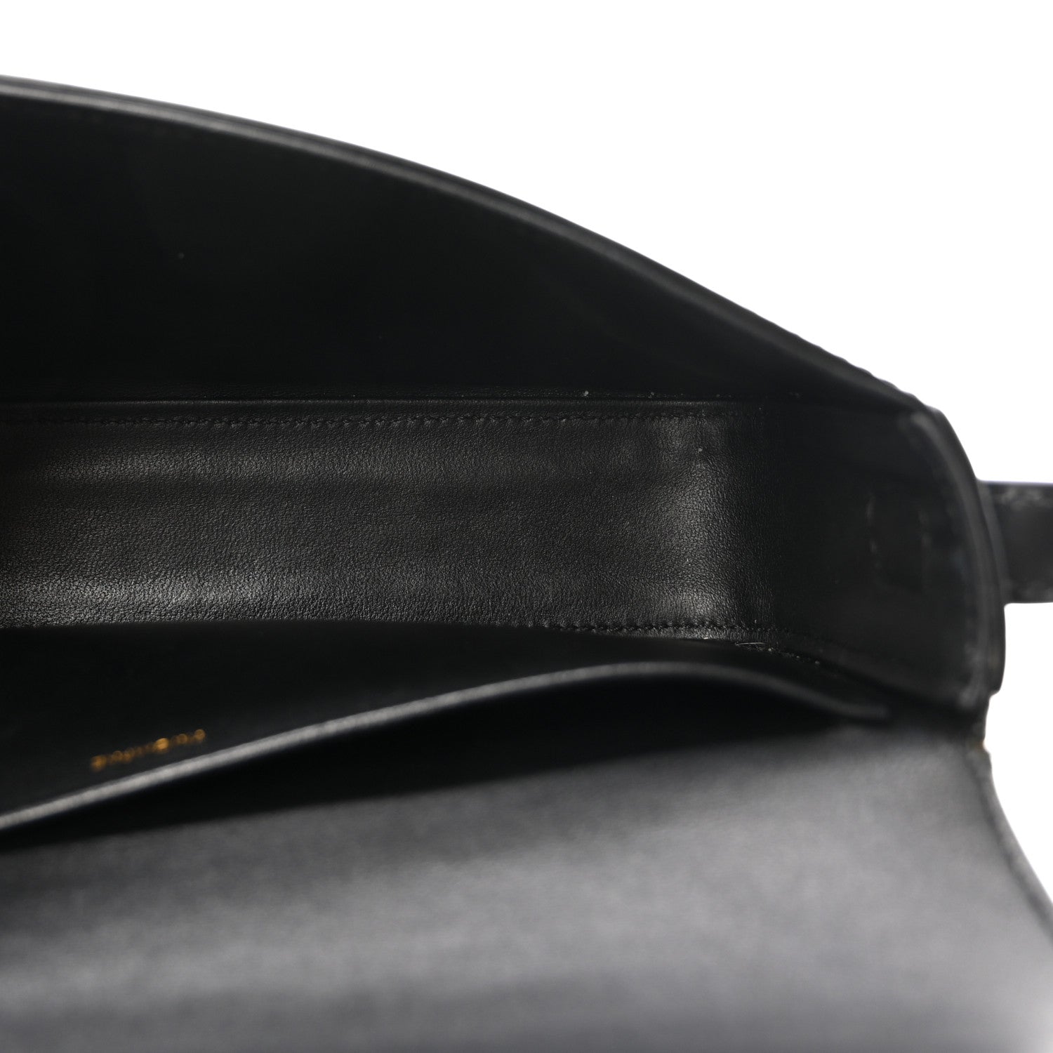 Shiny Calfskin Triomphe Shoulder Bag Black