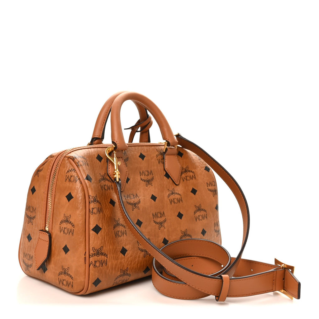 Visetos Small Ella Boston Bag Cognac