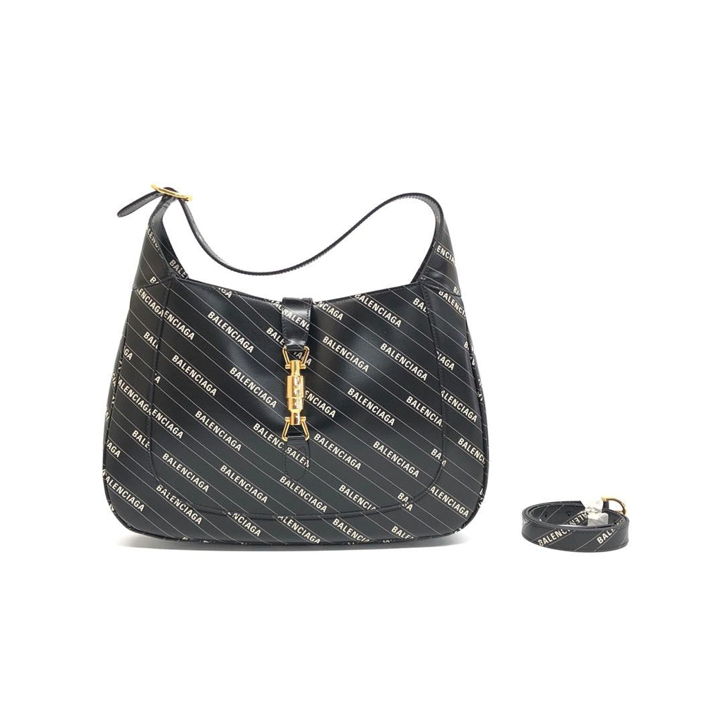 Gucci Balenciaga The Hacker Project Jackie 1961 Leather Shoulder Bag