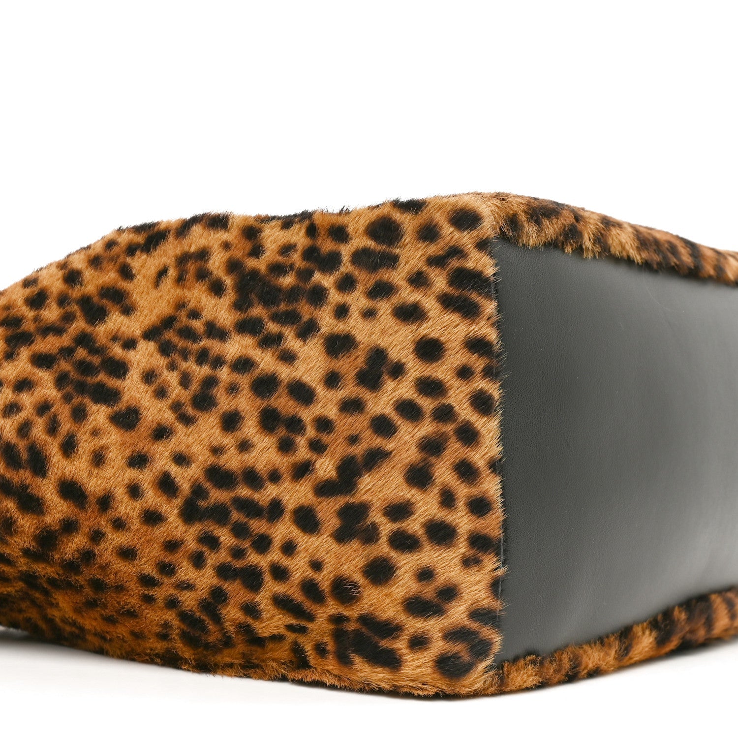 Pony Hair Nappa Leopard Print Le 5 A 7 Bea Tote Earth Black