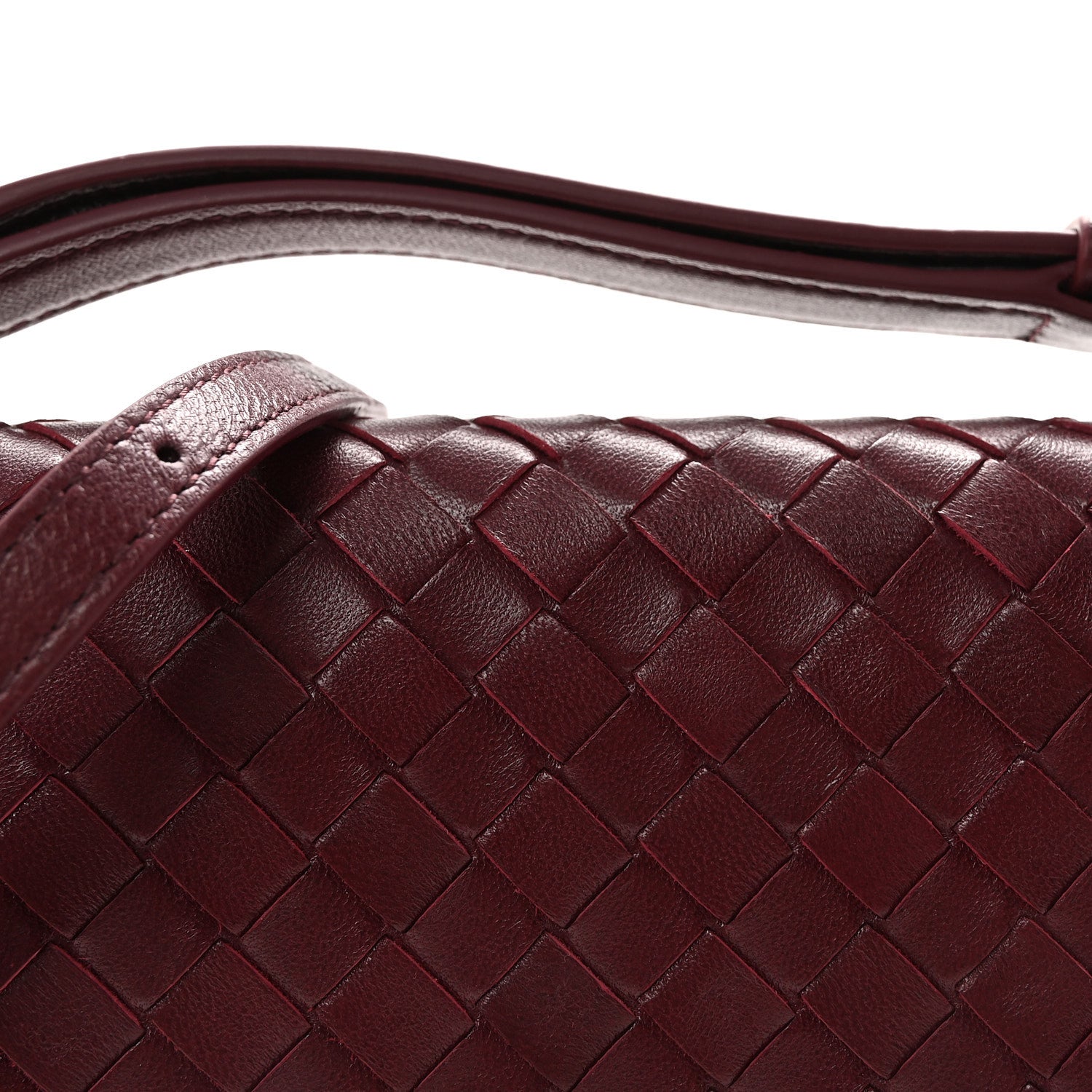 Nappa Intrecciato Knot Lock Top Handle Crossbody Bag Barolo Barolo