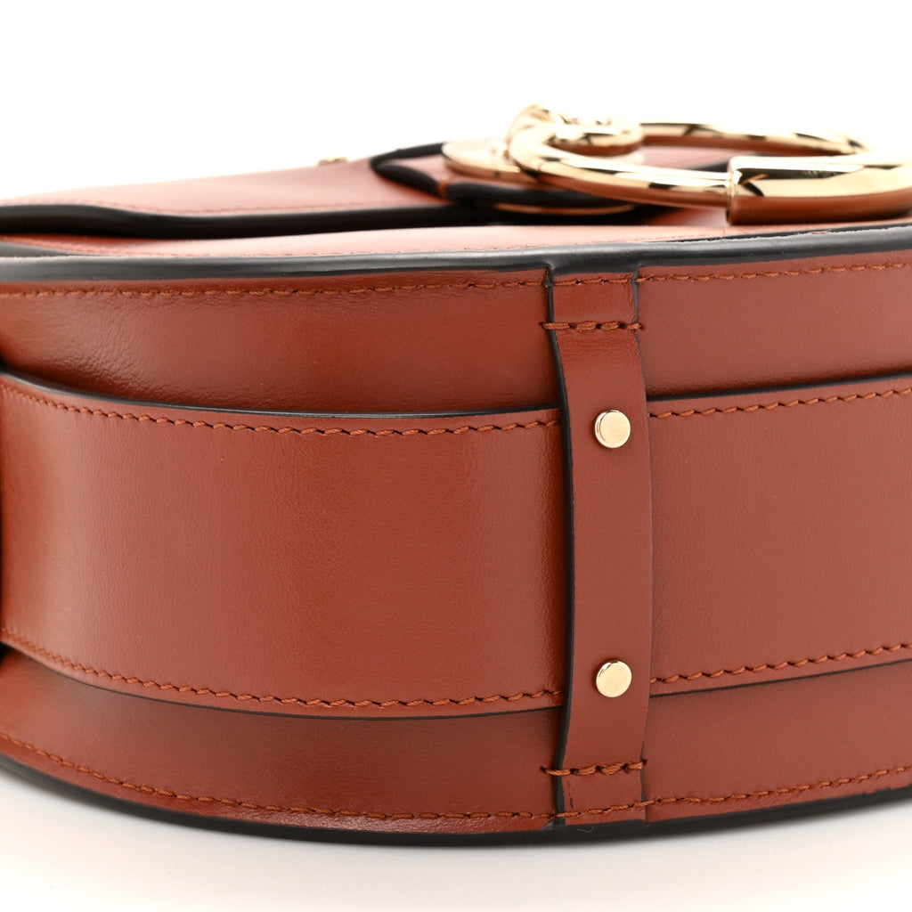 Calfskin Suede Small Tess Bag Sepia Brown
