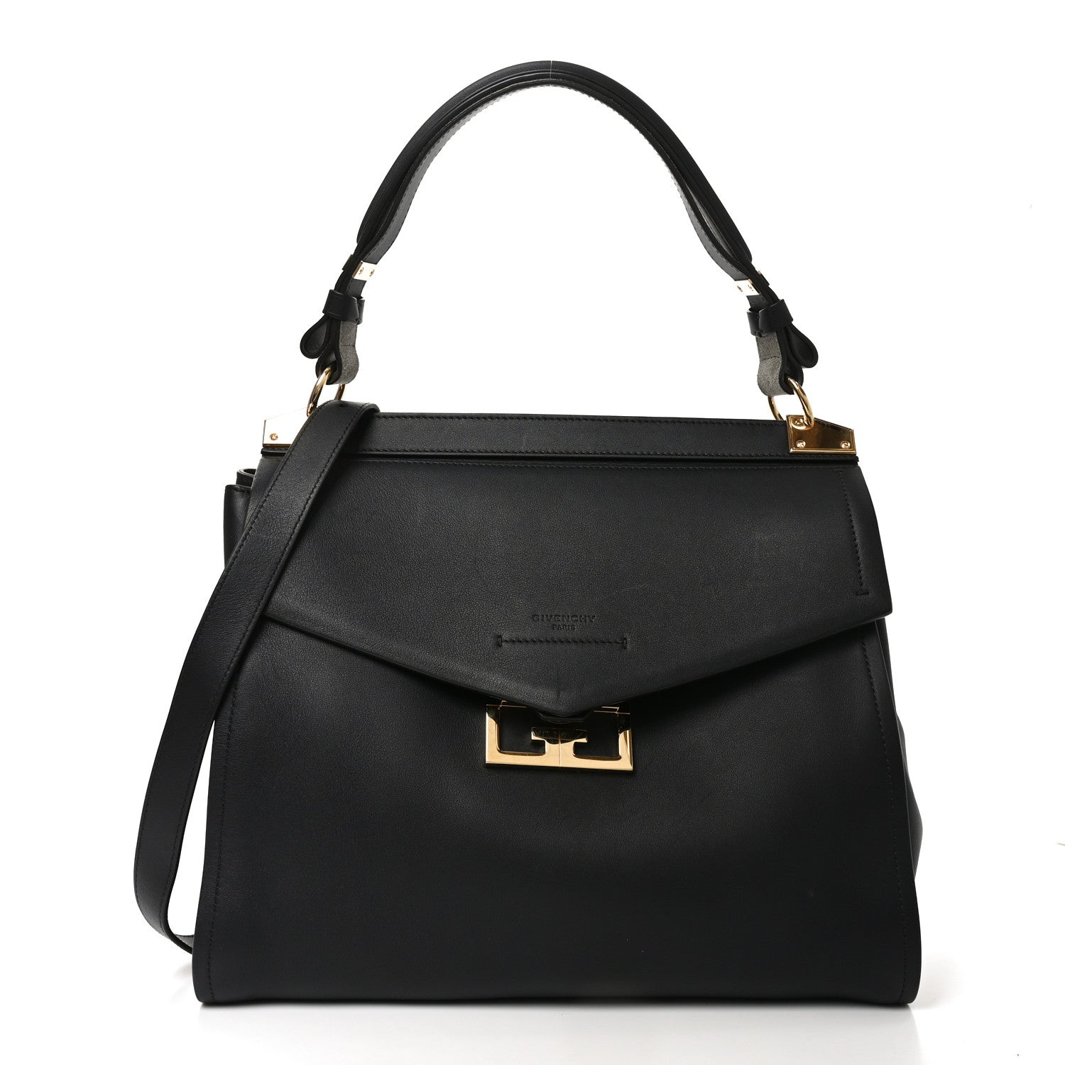 Calfskin Medium Mystic Shoulder Bag Black