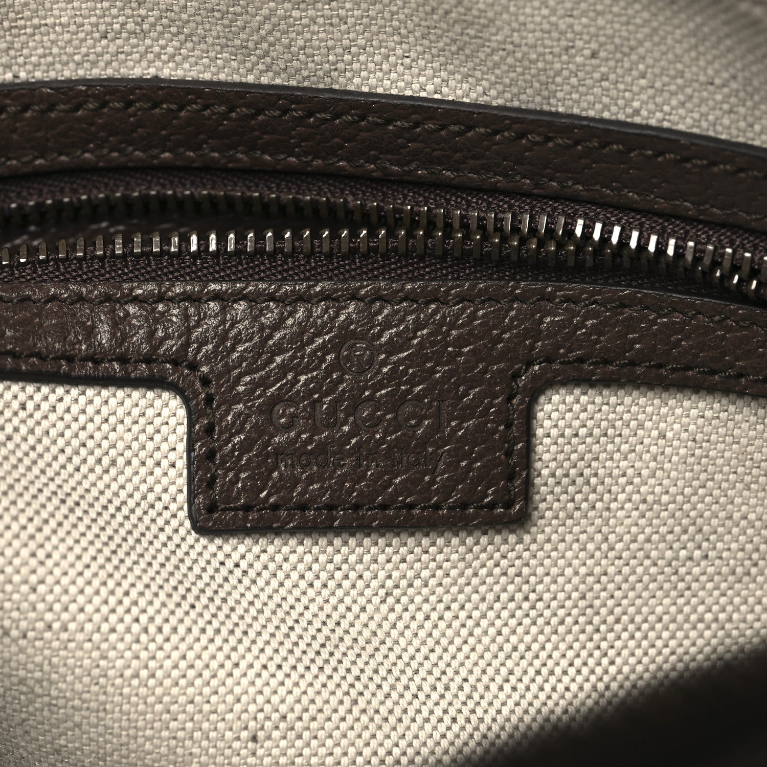 GG Supreme Monogram Textured Dollar Calfskin Web Ophidia Wristlet Shoulder Bag Beige Ebony New Acero