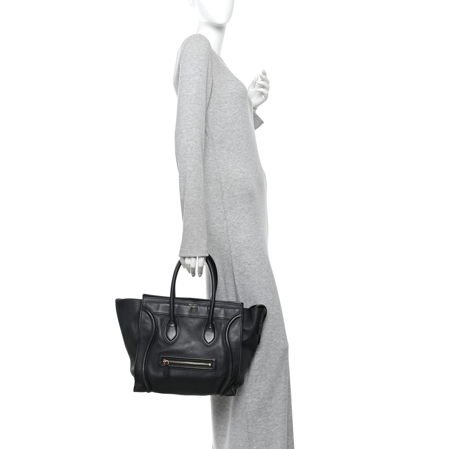 Smooth Calfskin Mini Luggage Black