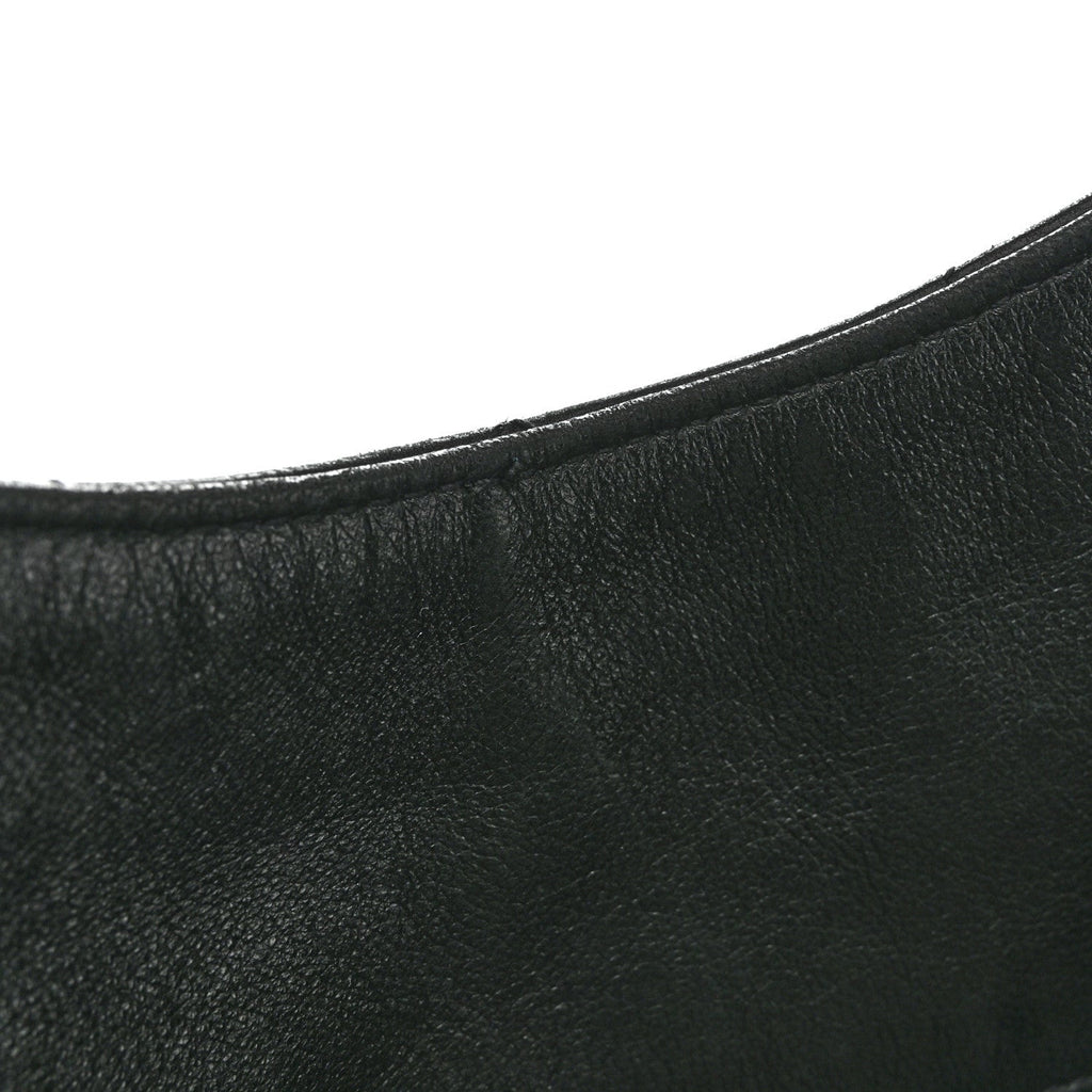 Lambskin Quilted Maxi Icare Shopping Tote Black