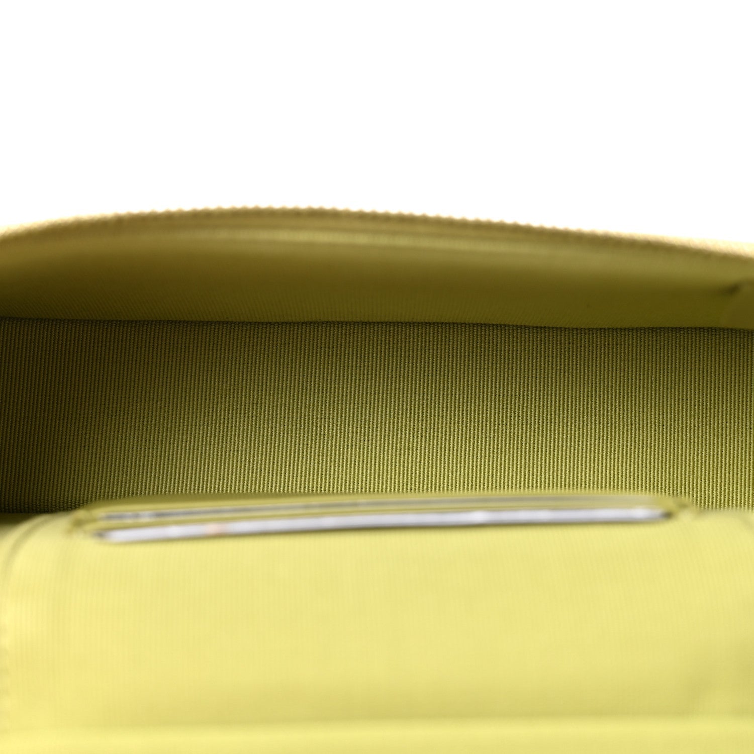 Caviar Quilted Top Handle Slim Vanity With Chain Khaki