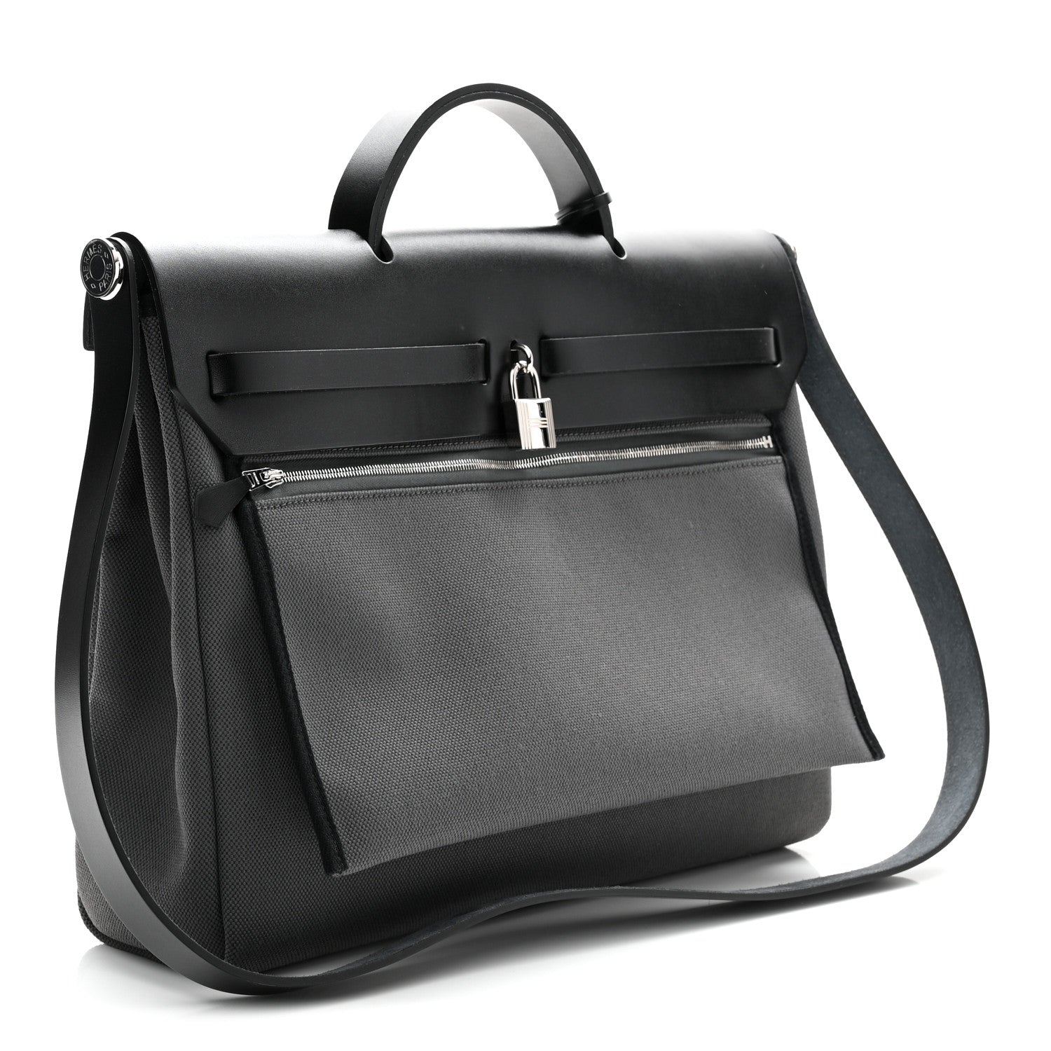 Military Toile Vache Hunter Herbag Messenger 39 Gris Fumee Black