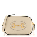 Azalea Calfskin Mini Horsebit 1955 Camera Shoulder Bag Mystic White