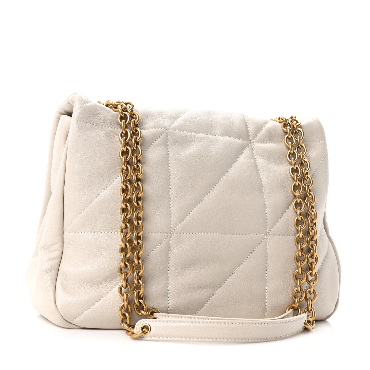Lambskin Matelasse Monogram Medium Jamie 4.3 Crema Soft