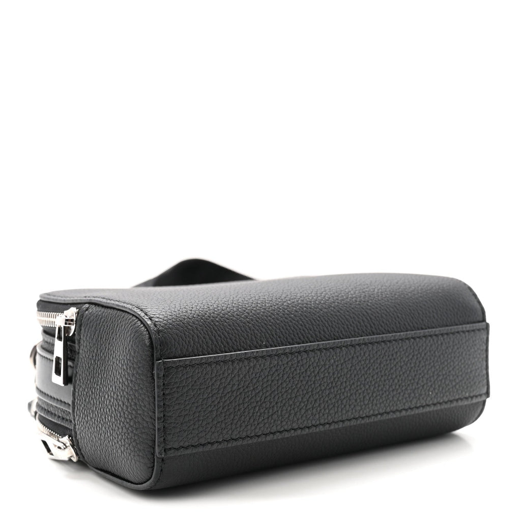 Soft Calfskin Mini Camera Bag Black