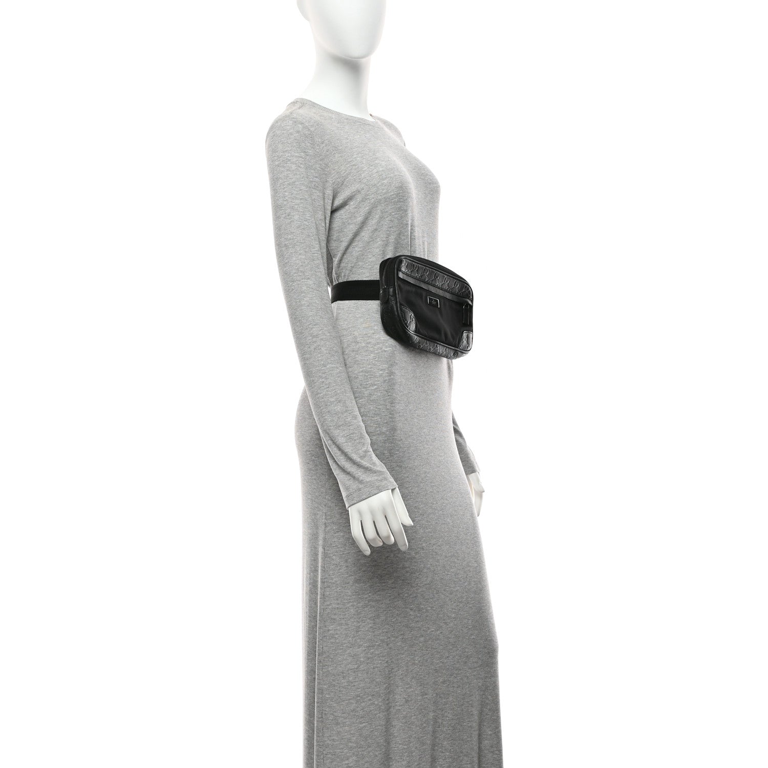 Guccissima Nylon Belt Bag  Black