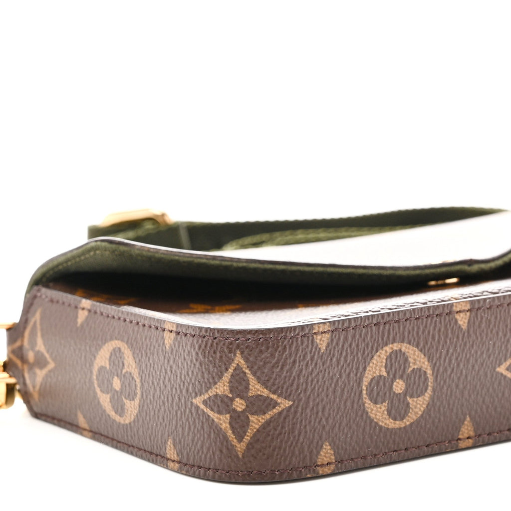 Monogram Felicie Strap & Go Kaki