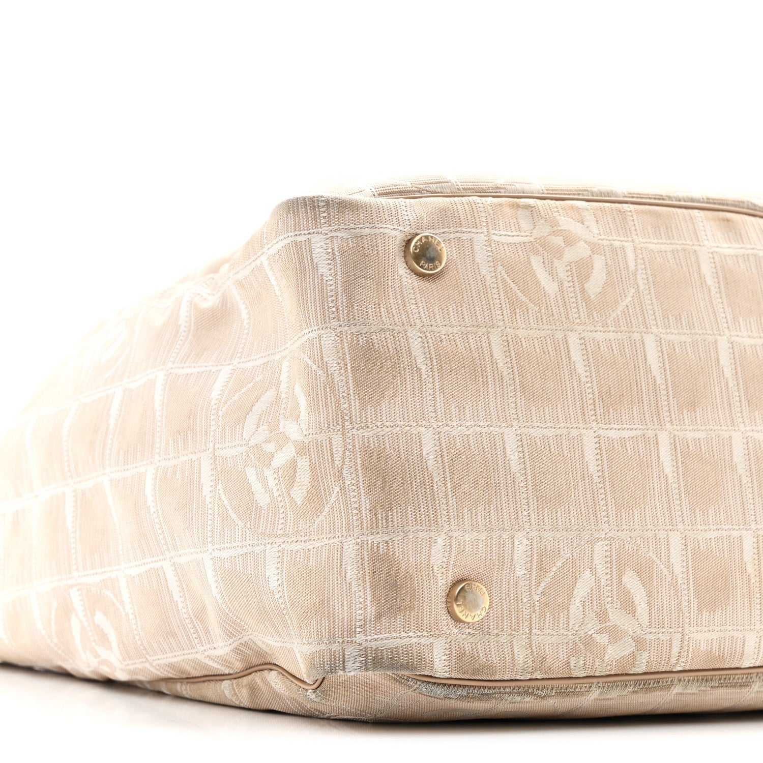 Nylon Medium Travel Tote Beige