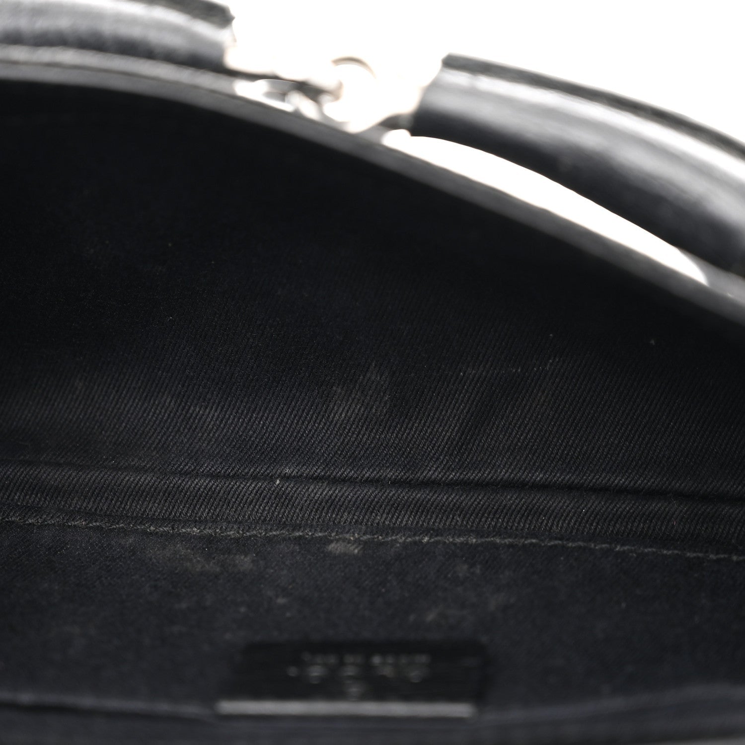Monogram Horsebit Chain Clutch Black