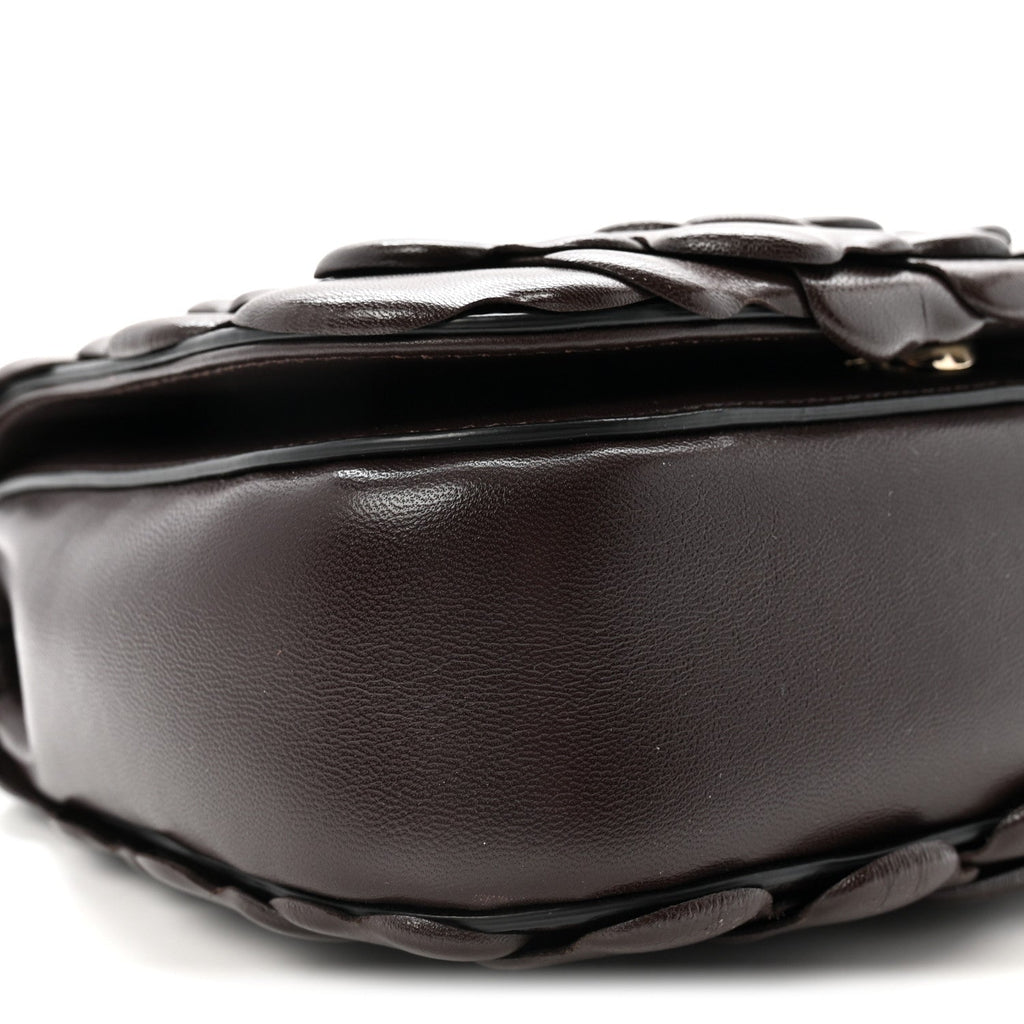 Nappa Atelier 03 Rose Edition Small Flap Crossbody Bag Dark Brown