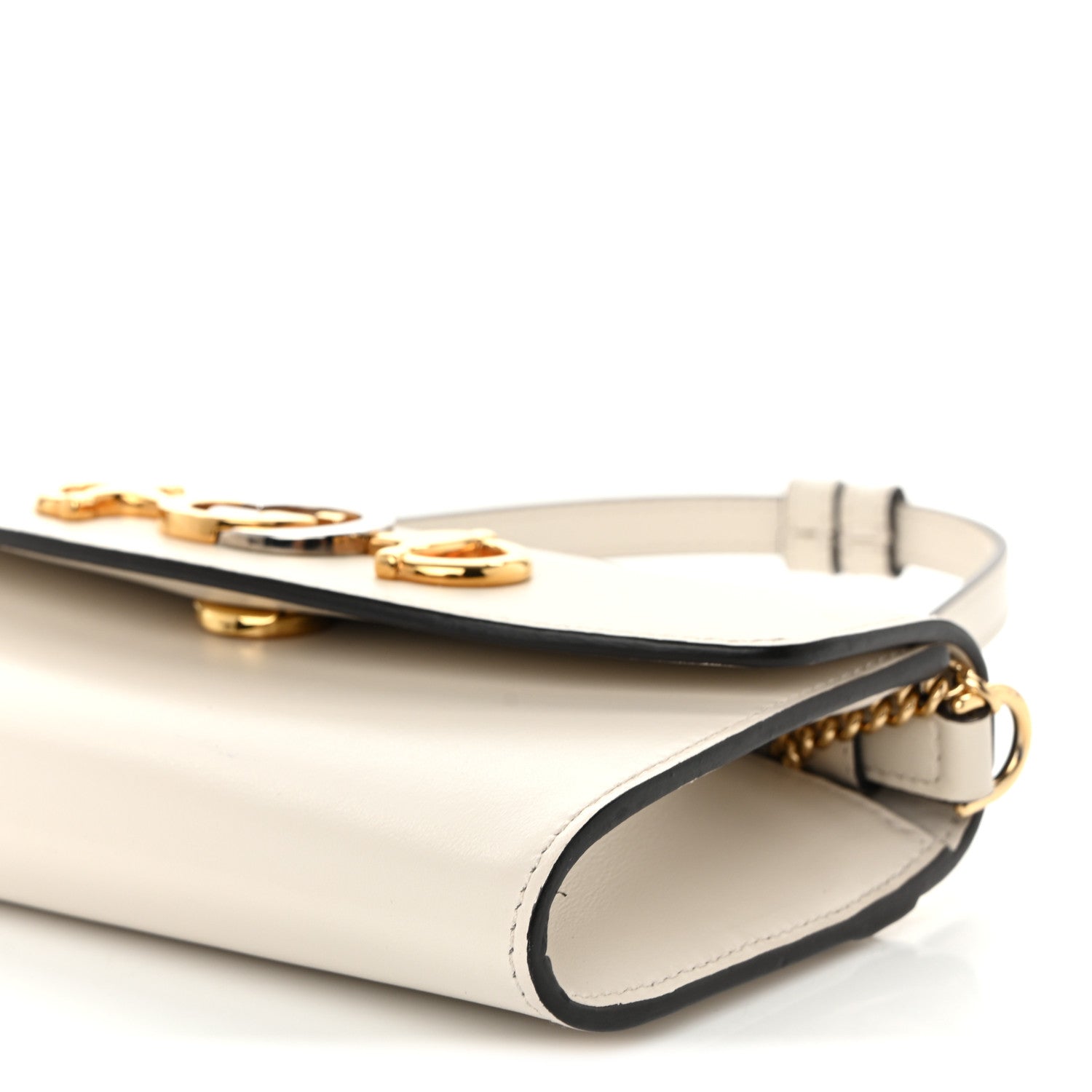 Smooth Calfskin Mini Zumi Shoulder Bag White