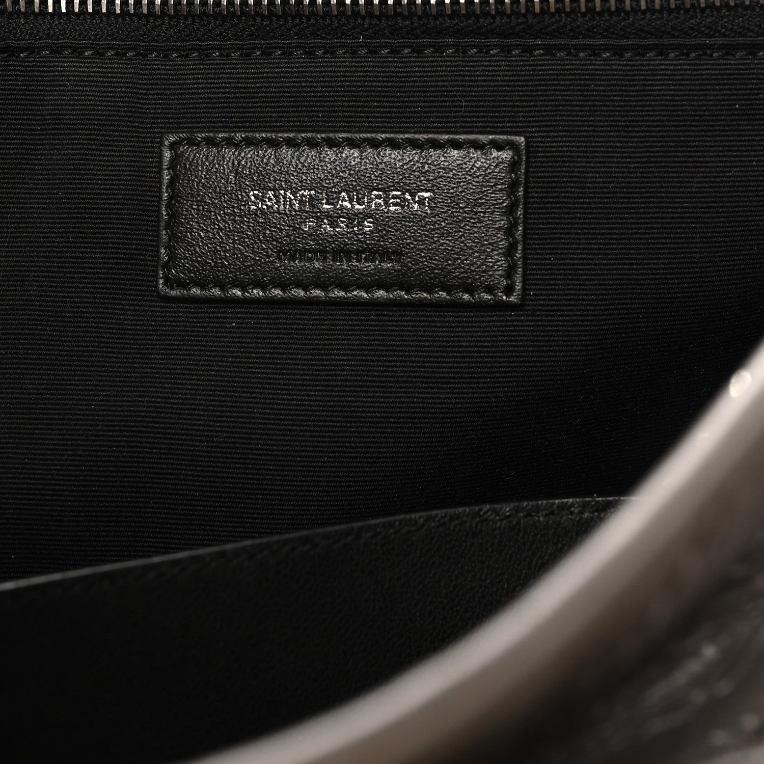 Crinkled Calfskin Matelasse Monogram Large Niki Chain Satchel Fog