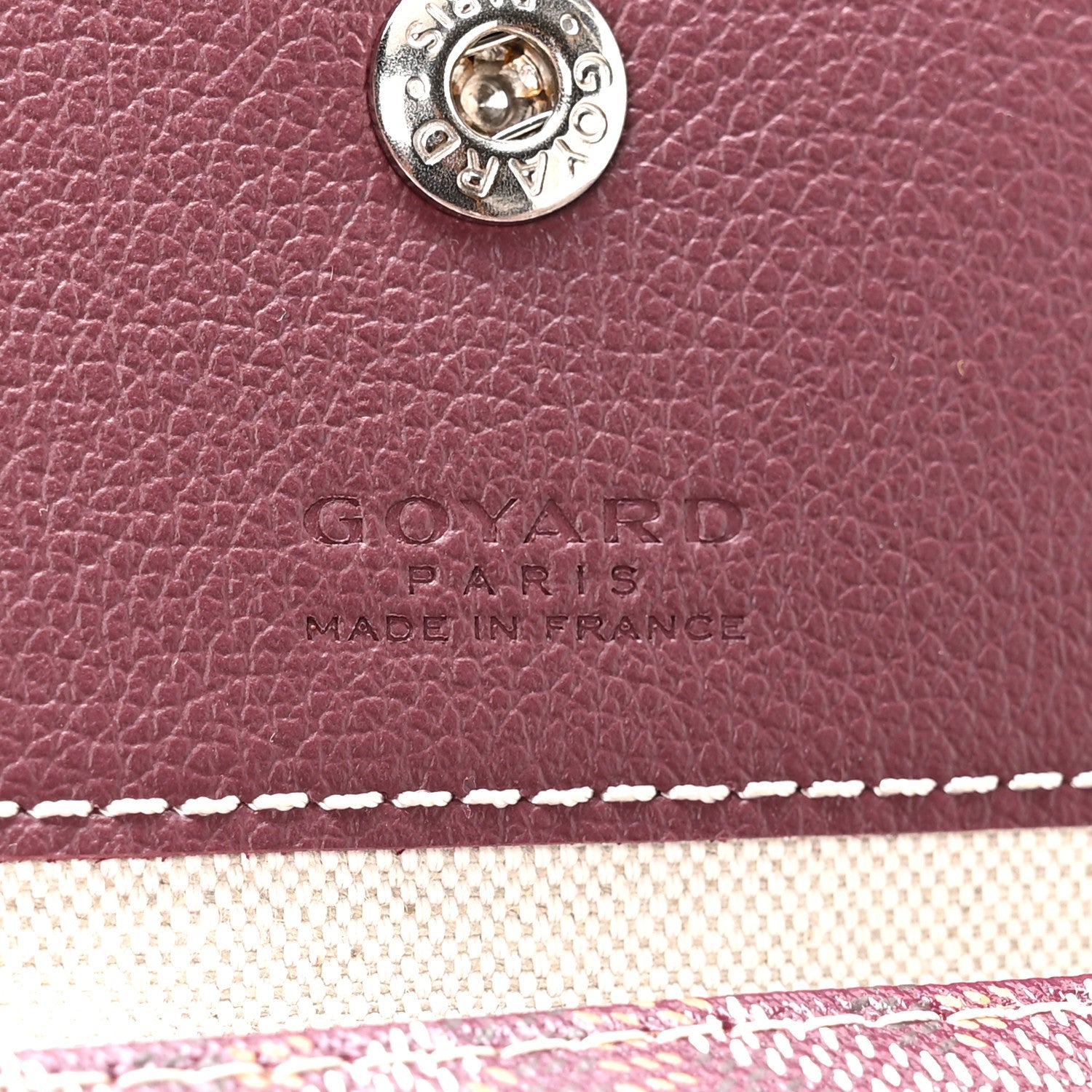 Goyardine Boheme Hobo Burgundy