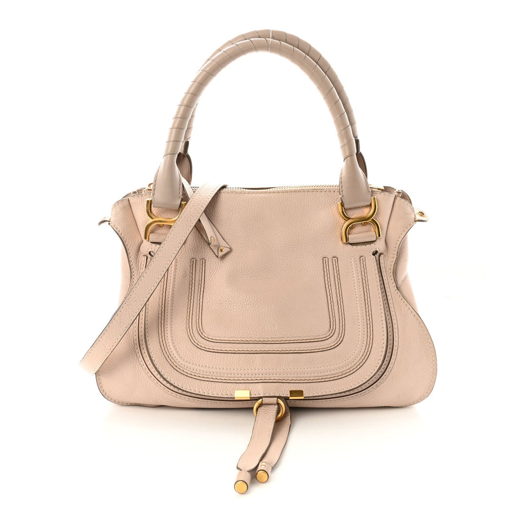 Calfskin Medium Marcie Satchel Abstract White