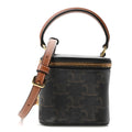 Triomphe Canvas Calfskin Mini Vanity Case Tan