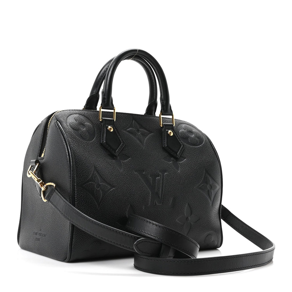 Empreinte Monogram Giant Speedy Bandouliere 25 Black