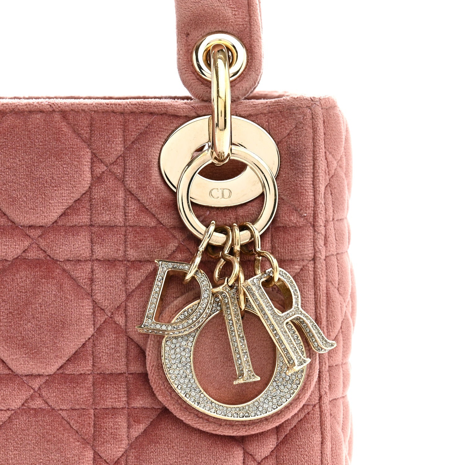 Velvet Mini Lady Dior Pink