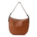 Supple Calfskin Medium Triomphe Heloise Shoulder Bag Tan