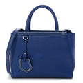 Vitello Elite Petite 2Jours Tote Blue Neon