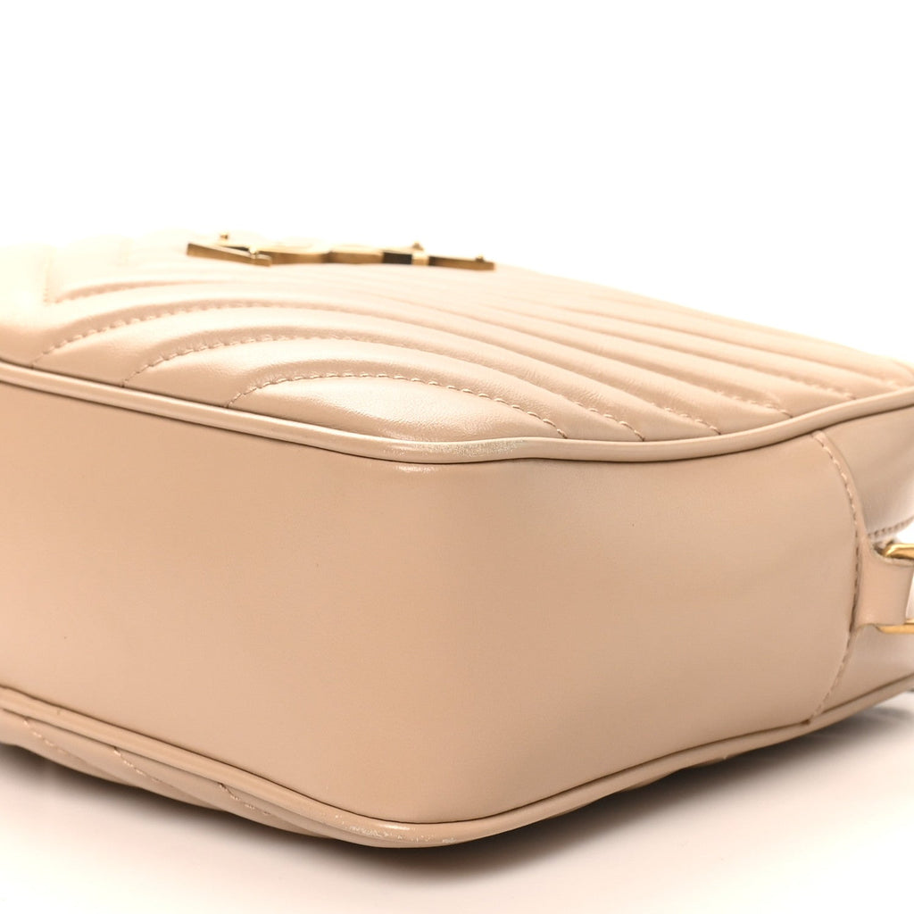 Calfskin Matelasse Monogram Lou Camera Bag Dark Beige