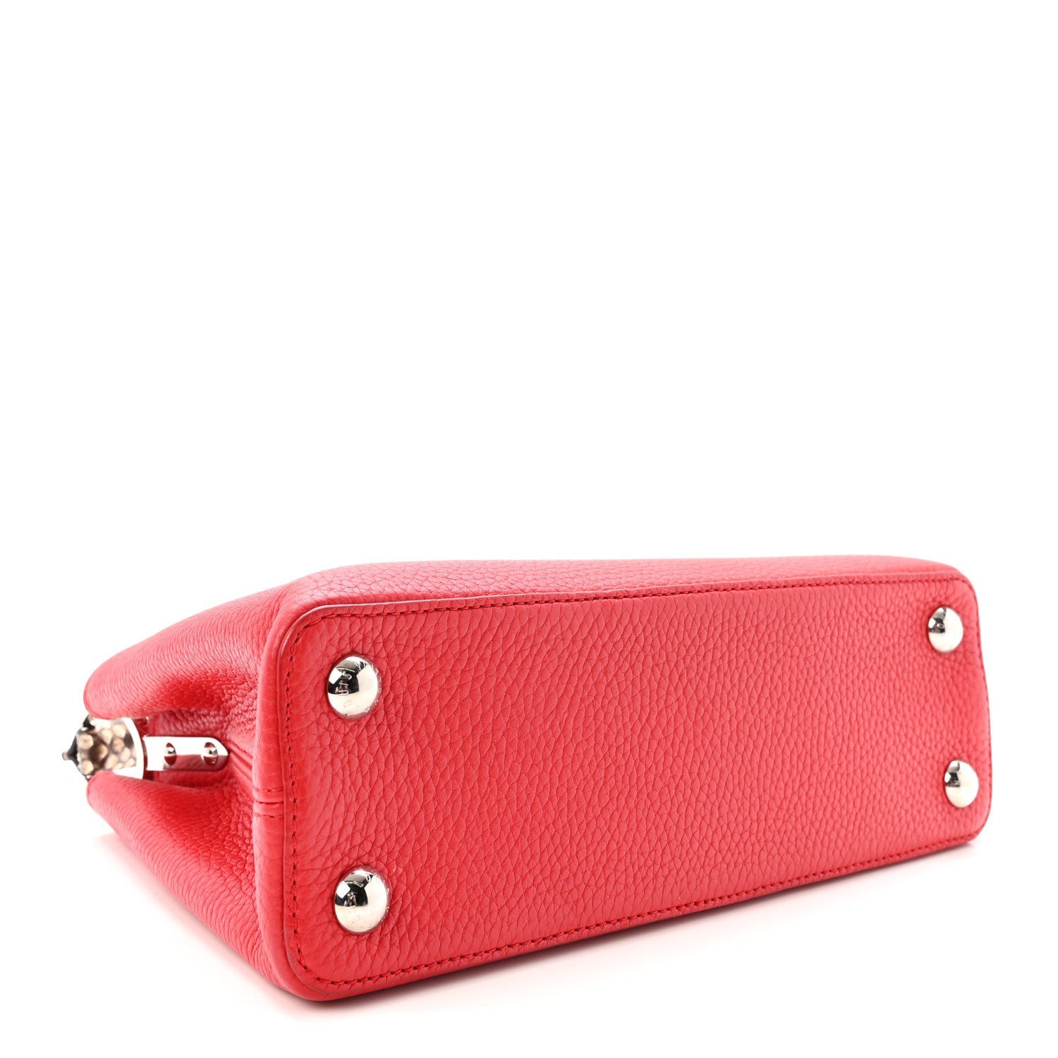 Taurillon Snakeskin Capucines BB Rubis