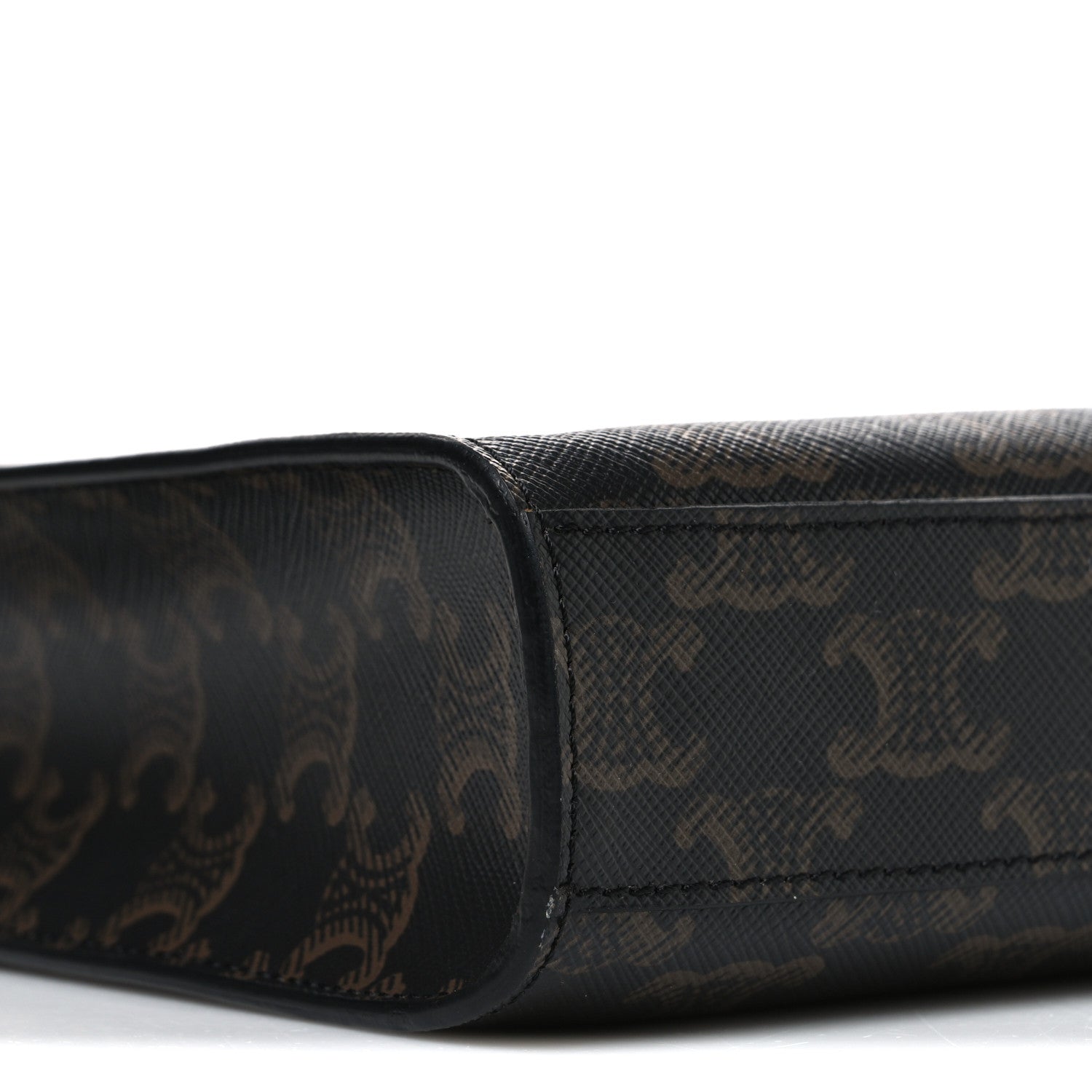 Triomphe Canvas Calfskin Mini Vertical Cabas Tan
