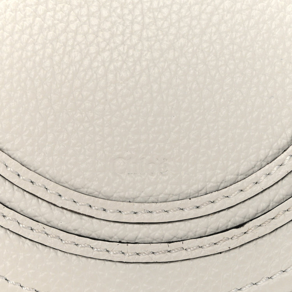 Raffia Calfskin Marcie Basket White