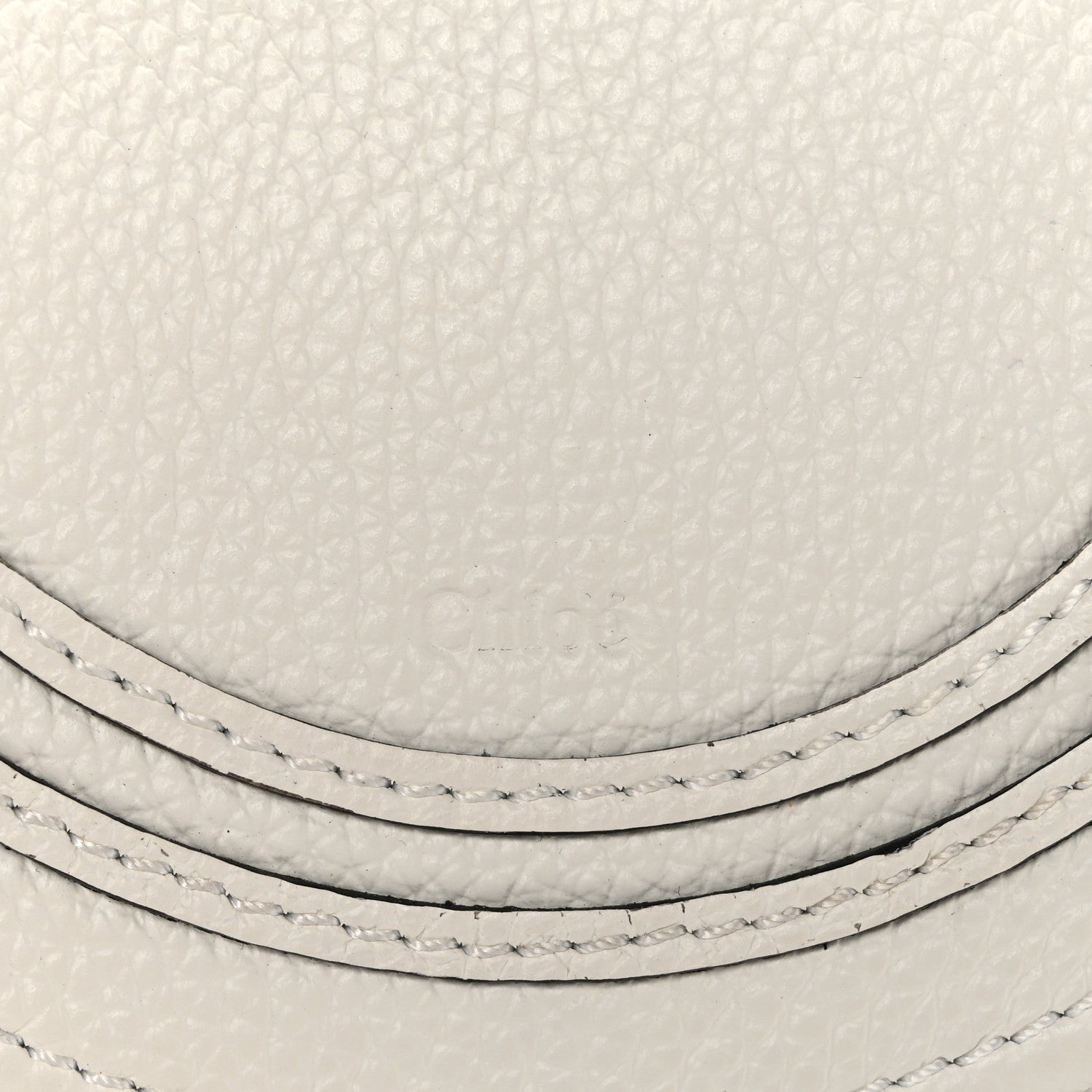 Raffia Calfskin Marcie Basket White