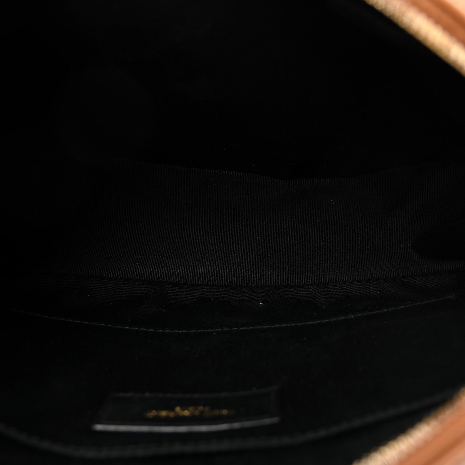 Suede Matelasse Monogram Lou Camera Bag Cinnamon