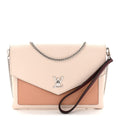 Soft Calfskin My Lockme Pochette Rose Silk Quartz