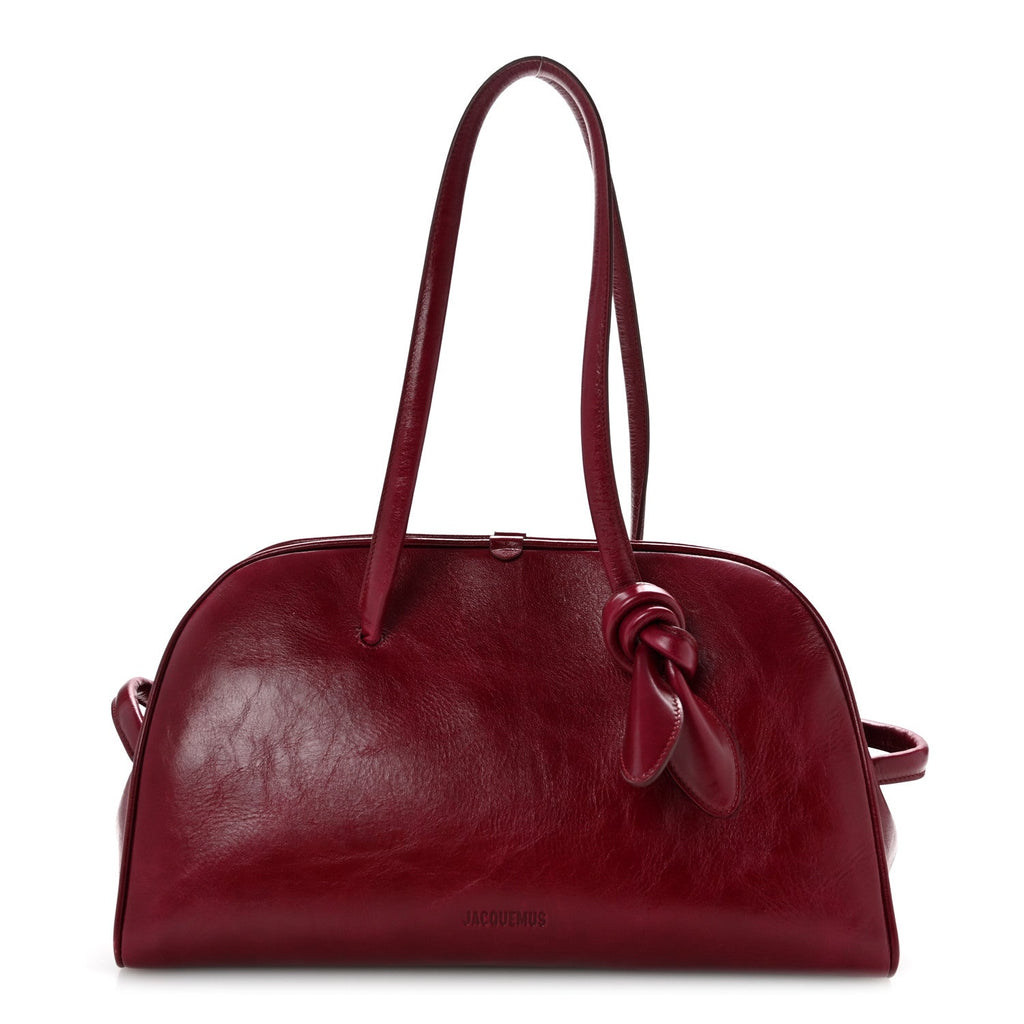 Shiny Vintage Calfskin Le Turismo Soft Bowling Bag Burgundy