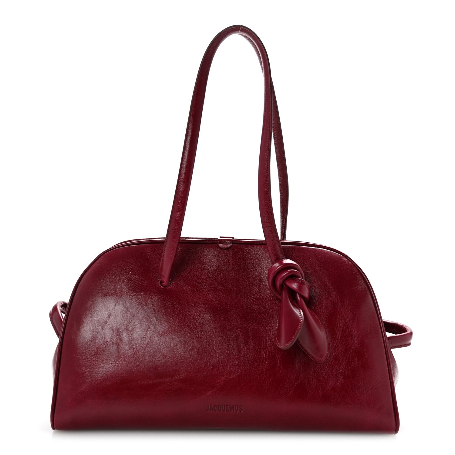 Shiny Vintage Calfskin Le Turismo Soft Bowling Bag Burgundy