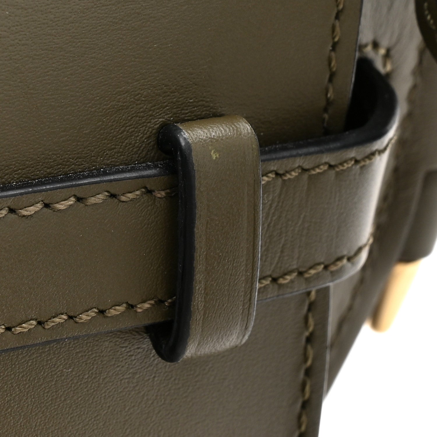 Calfskin Jacquard Mini Gate Dual Bag Autumn Green
