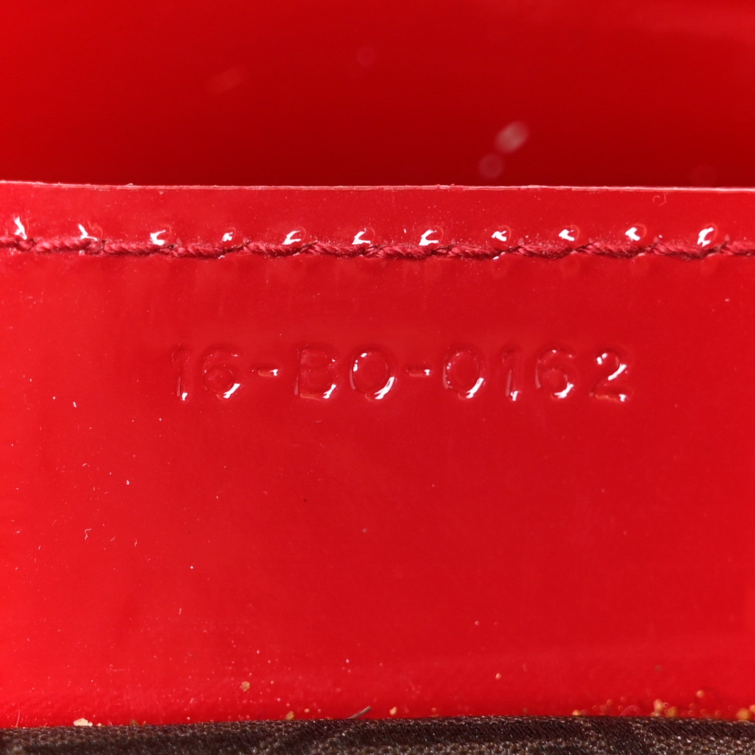Patent Cannage Large Lady Dior Red