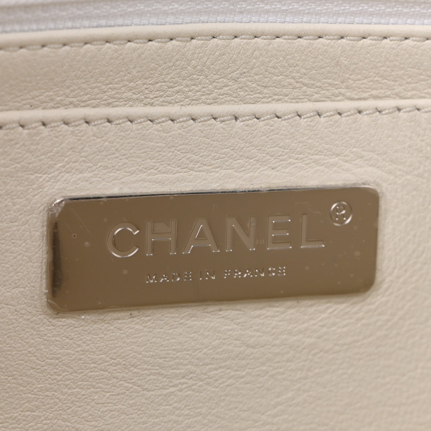 Wool Shearling Medium Single Flap Ecru Black