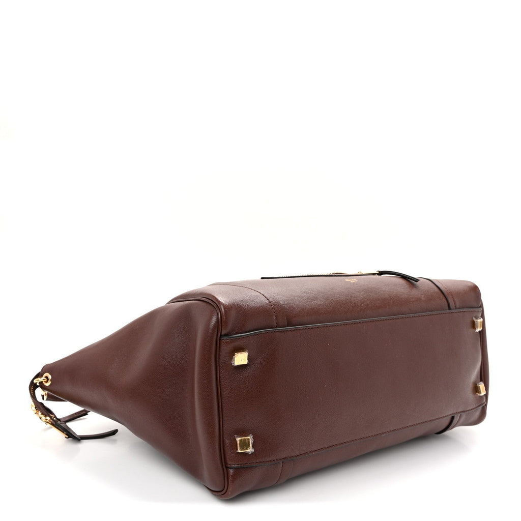 Supple Shiny Lambskin Medium Smiling New Luggage Brick