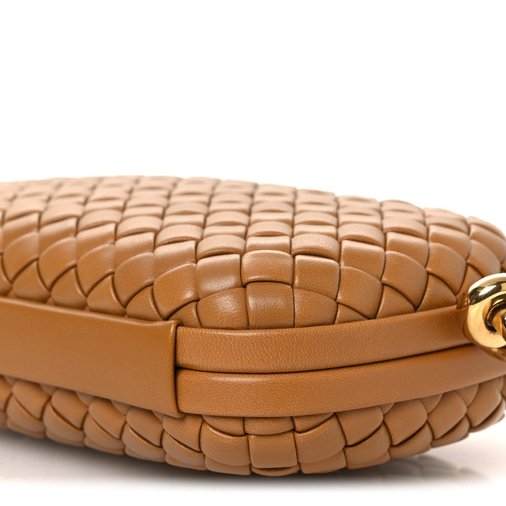 Calfskin Intrecciato Knot On Strap Camel