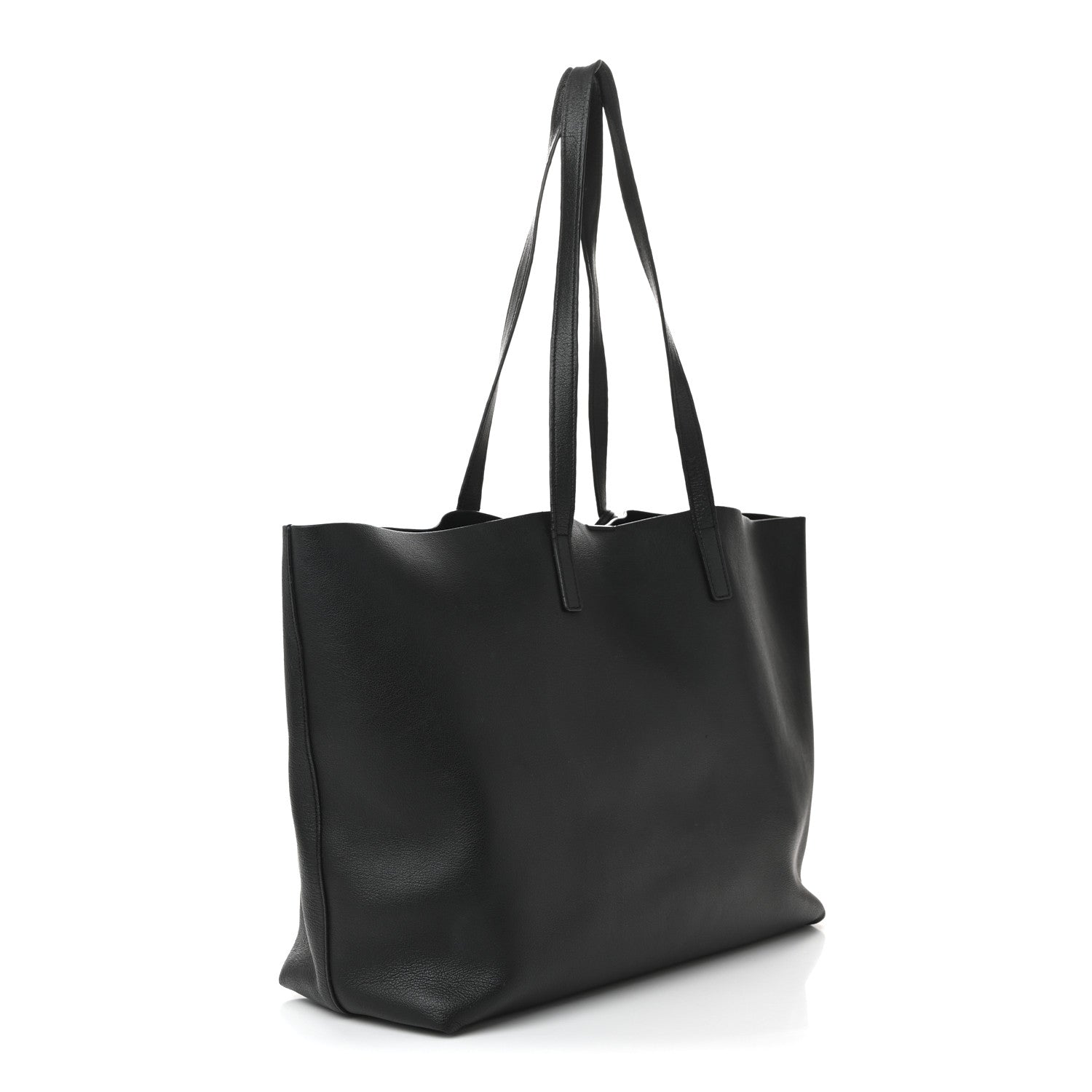 Calfskin Large Shopping Tote Black