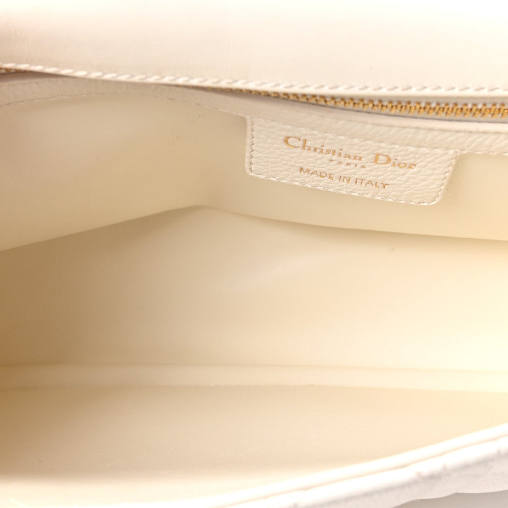 Grained Calfskin Cannage Large Caro Bag Latte