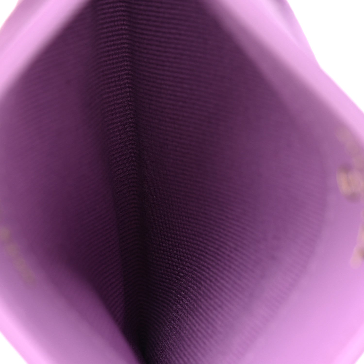 Caviar Quilted Card Holder Purple